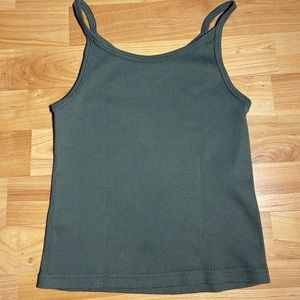 olive green john galt (brandy melville) tank top